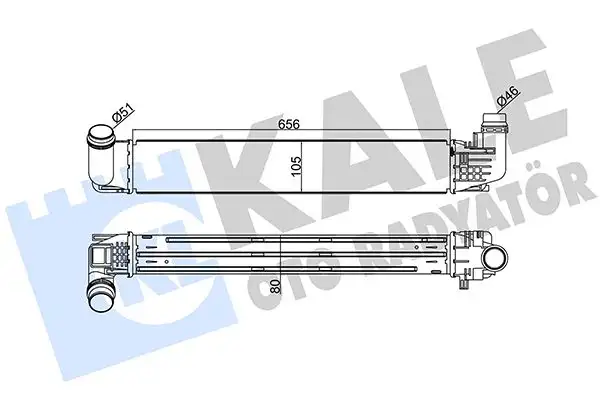 KALE 345090 Turbo Radyatörü 8200880552