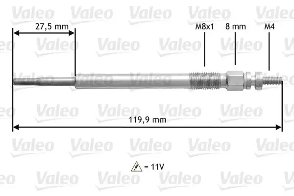 VALEO 345123 Kızdırma Bujisi