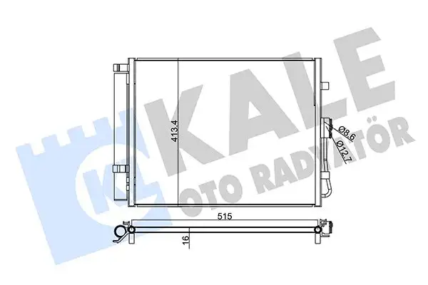 KALE 345240 Klima Radyatörü 976062K000AS