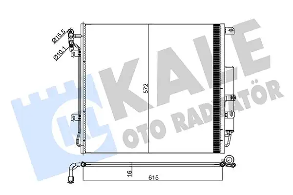 KALE 345245 Klima Radyatörü LR018404