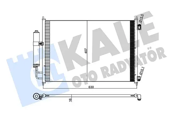 KALE 345275 Klima Radyatörü 92100JG000