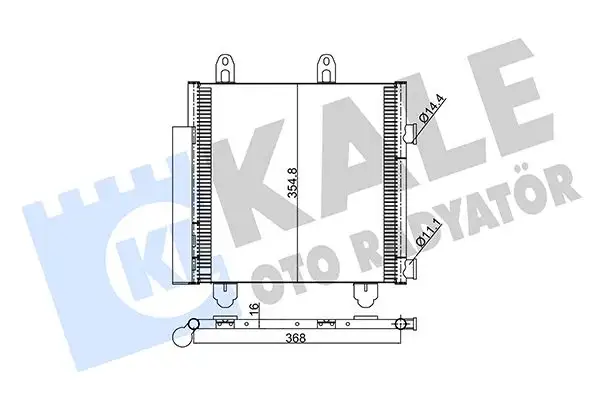 KALE 345330 Klima Radyatörü B000995480