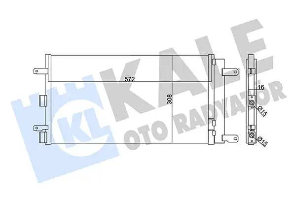 KALE 345355 Klima Radyatörü 51801843