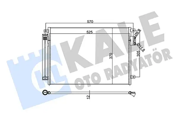 KALE 345360 Klima Radyatörü