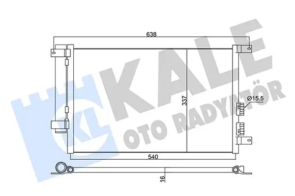 KALE 345365 Klima Radyatörü 60679629