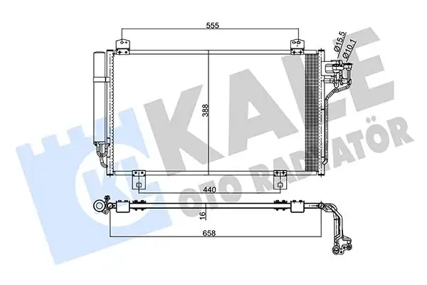 KALE 345495 Klima Radyatörü
