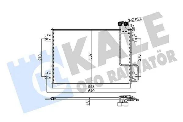 KALE 345550 Klima Radyatörü 7700434883