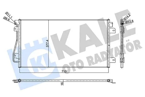KALE 345555 Klima Radyatörü