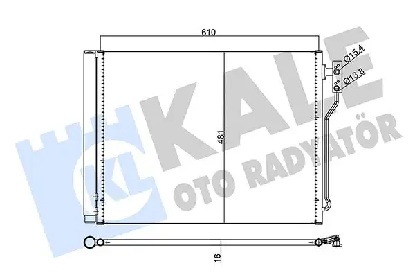 KALE 345620 Klima Radyatörü