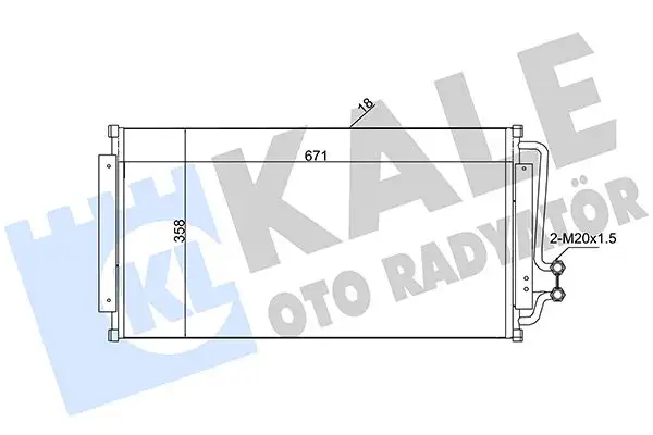 KALE 345630 Klima Radyatörü 52474647