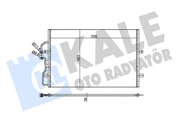 KALE 345670 Klima Radyatörü