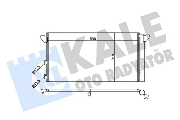 KALE 345675 Klima Radyatörü