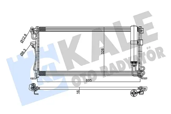 KALE 345770 Klima Radyatörü MR398794