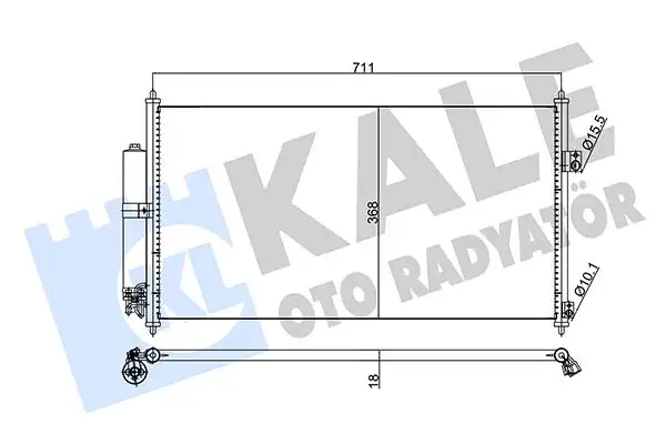 KALE 345795 Klima Radyatörü