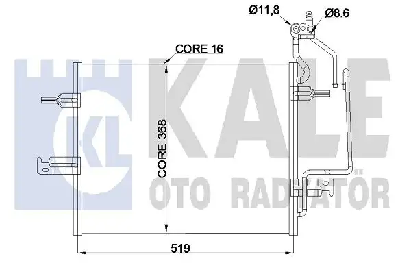 KALE 345805 Klima Radyatörü 1850086