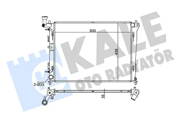 KALE 345930 Radyatör 253101H060
