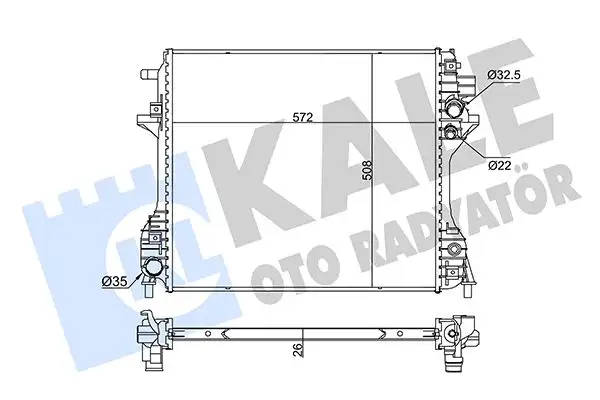 KALE 345950 Radyatör C2D38733