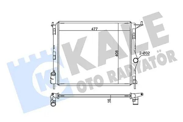 KALE 346010 Radyatör 8200735038