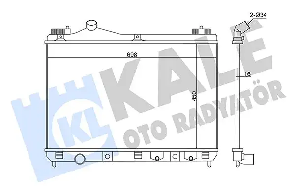KALE 346040 Radyatör 1770067J00