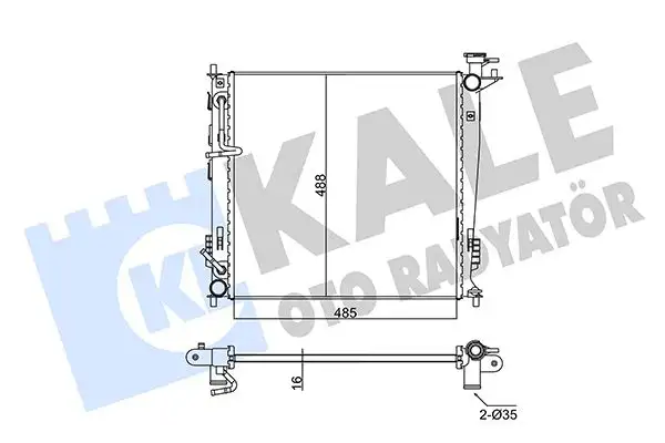 KALE 346155 Radyatör 253102S050