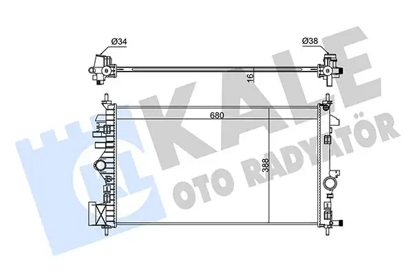 KALE 346175 Radyatör 13241726