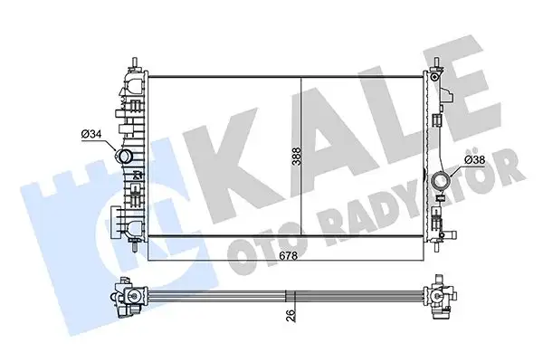 KALE 346180 Radyatör 13241725