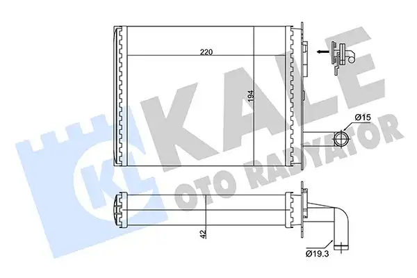 KALE 346345 Kalorifer Radyatörü 7078698
