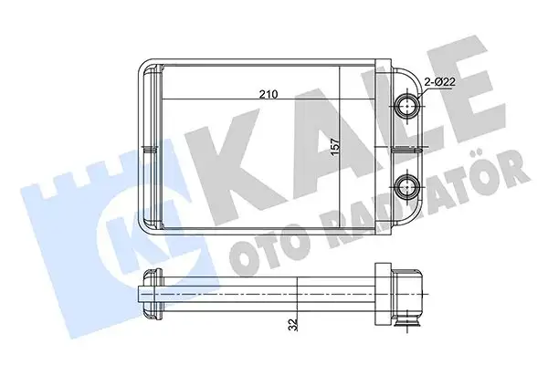 KALE 346350 Kalorifer Radyatörü 46723450