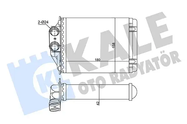KALE 346360 Kalorifer Radyatörü 77364840