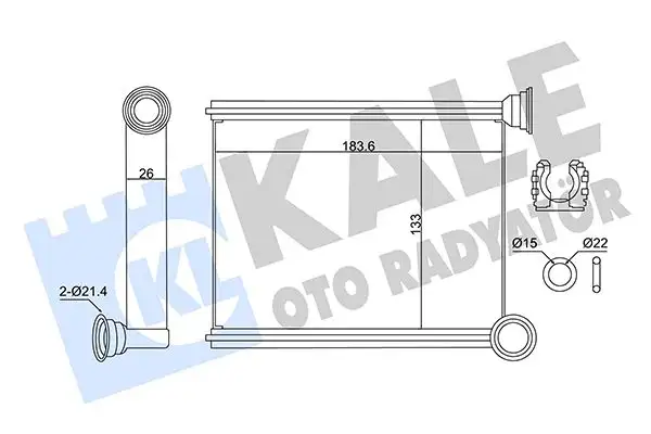 KALE 346420 Kalorifer Radyatörü 271153553R