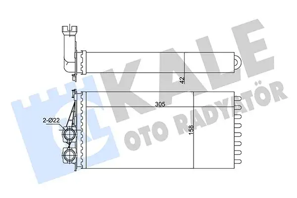 KALE 346485 Kalorifer Radyatörü 6448T9