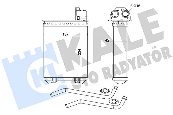 KALE 346495 Kalorifer Radyatörü 6448G1