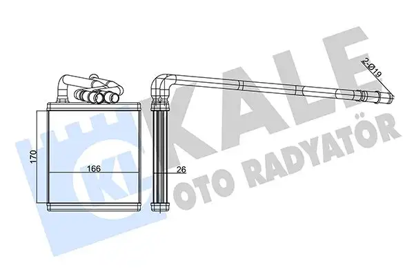 KALE 346545 Kalorifer Radyatörü
