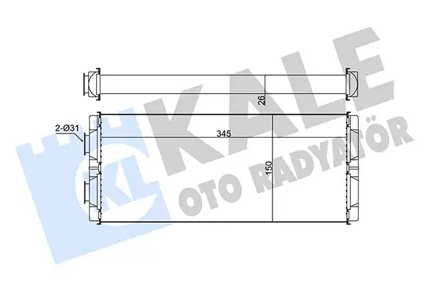 KALE 346605 Kalorifer Radyatörü A0008303420