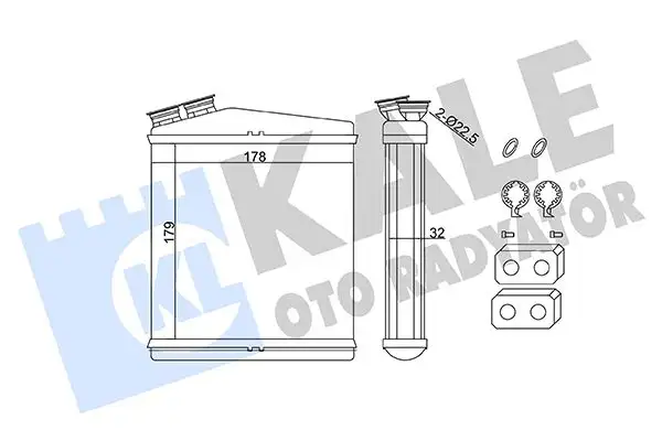 KALE 346735 Kalorifer Radyatörü LR002632