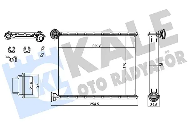 KALE 347120 Kalorifer Radyatörü 6448V6
