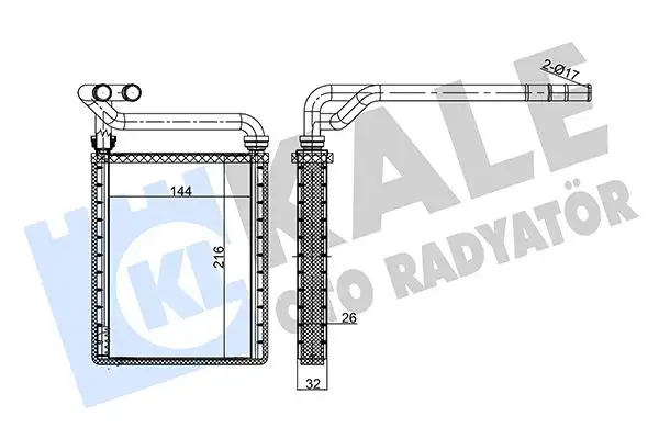 KALE 347135 Kalorifer Radyatörü 8710702130