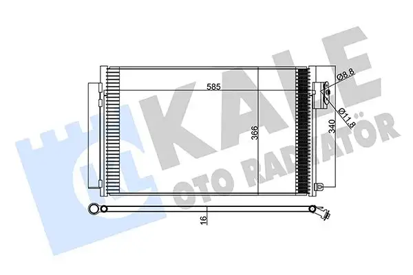 KALE 347305 Klima Radyatörü 51887906