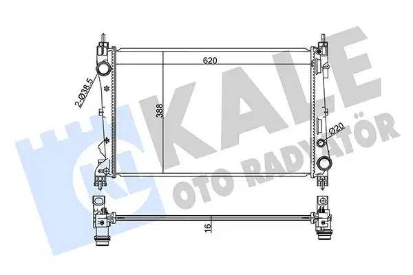 KALE 347325 Radyatör