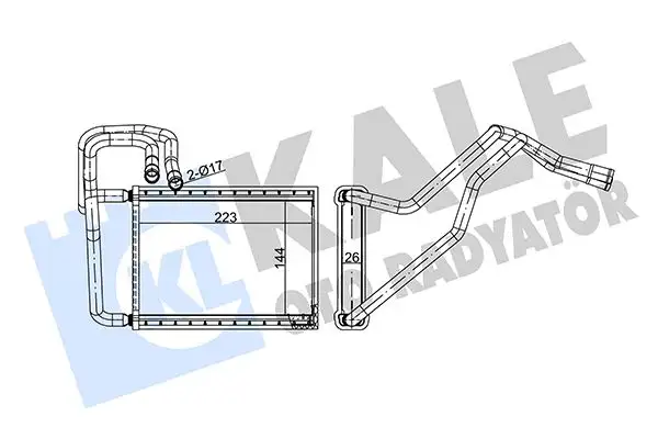 KALE 347405 Kalorifer Radyatörü 971382F005