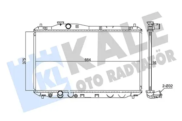 KALE 347550 Radyatör 19010R1AA02