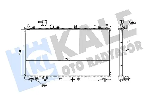 KALE 347720 Radyatör 19010RZPG01