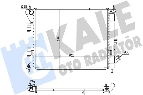 KALE 347785 Radyatör 253103X011