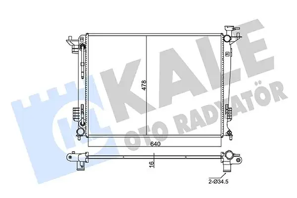 KALE 347805 Radyatör 253102S550