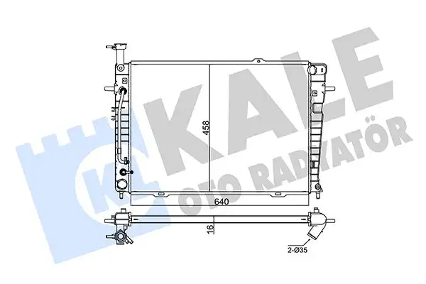 KALE 347850 Radyatör 253102E401