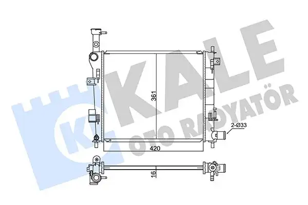 KALE 347855 Radyatör 253101Y100
