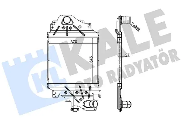 KALE 348100 Turbo Radyatörü 8200252209