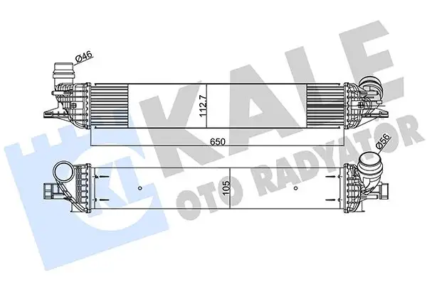 KALE 348200 Turbo Radyatörü 144960001R