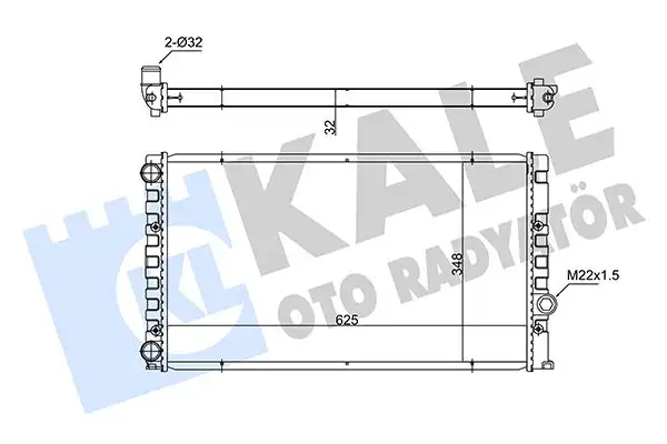 KALE 348235 Radyatör