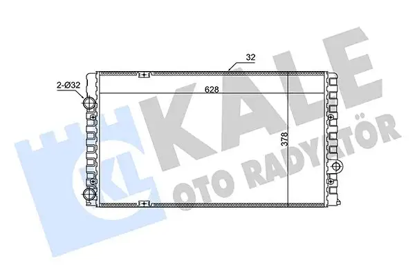 KALE 348250 Radyatör 1H0121253BL